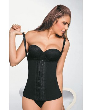 Shapewear Fusionado Corset Body Shaper with Adjustable Straps (L-36) Black - C711VAZFH5D