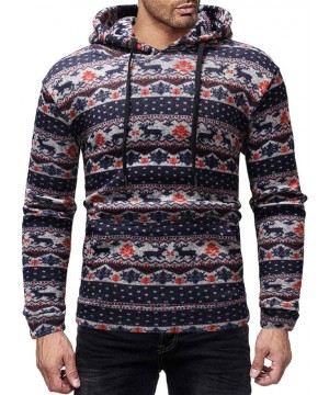 Thermal Underwear Unisex Christmas Hoodie Fashion Snowflake Reindeer Printed Long Sleeve Sweatshirt Casual Pullover Blouse wi...