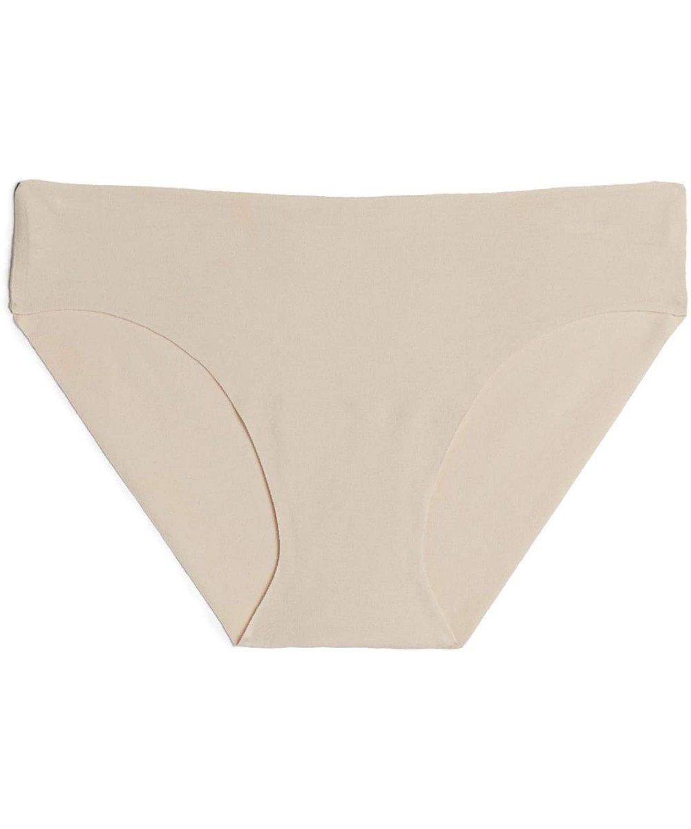 Panties Womens Raw-Cut Cotton Briefs - Natural - 2280 - Silk - CI17X67C4W7