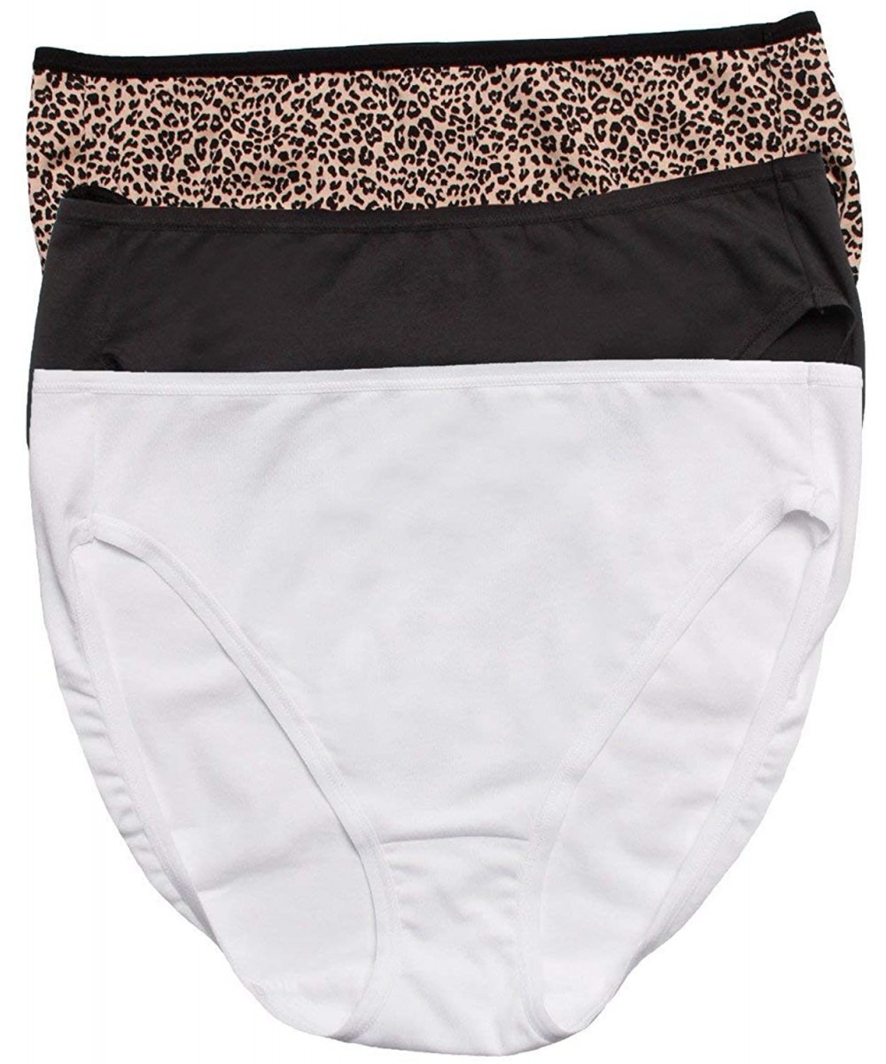 Panties Cotton Modal Full Coverage Hi Cut 3-Pack | Panty | Comfort - Cheetah Combo - CI18LCIDTHY