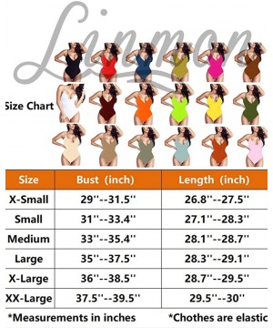 Shapewear Women's Spaghetti Strap Bodysuit Tops Sexy Deep V Neck/Scoop Neck Sleeveless Open Back Camisoles Jumpsuit Leotard -...