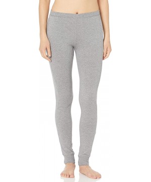 Bottoms Women's Cotton Modal Jogger Legging Lounge Pant - Heather Grey - C418HQZZY38