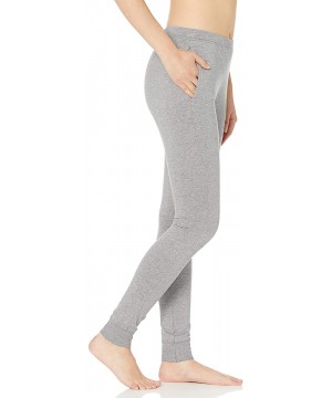 Bottoms Women's Cotton Modal Jogger Legging Lounge Pant - Heather Grey - C418HQZZY38