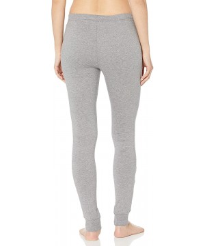 Bottoms Women's Cotton Modal Jogger Legging Lounge Pant - Heather Grey - C418HQZZY38