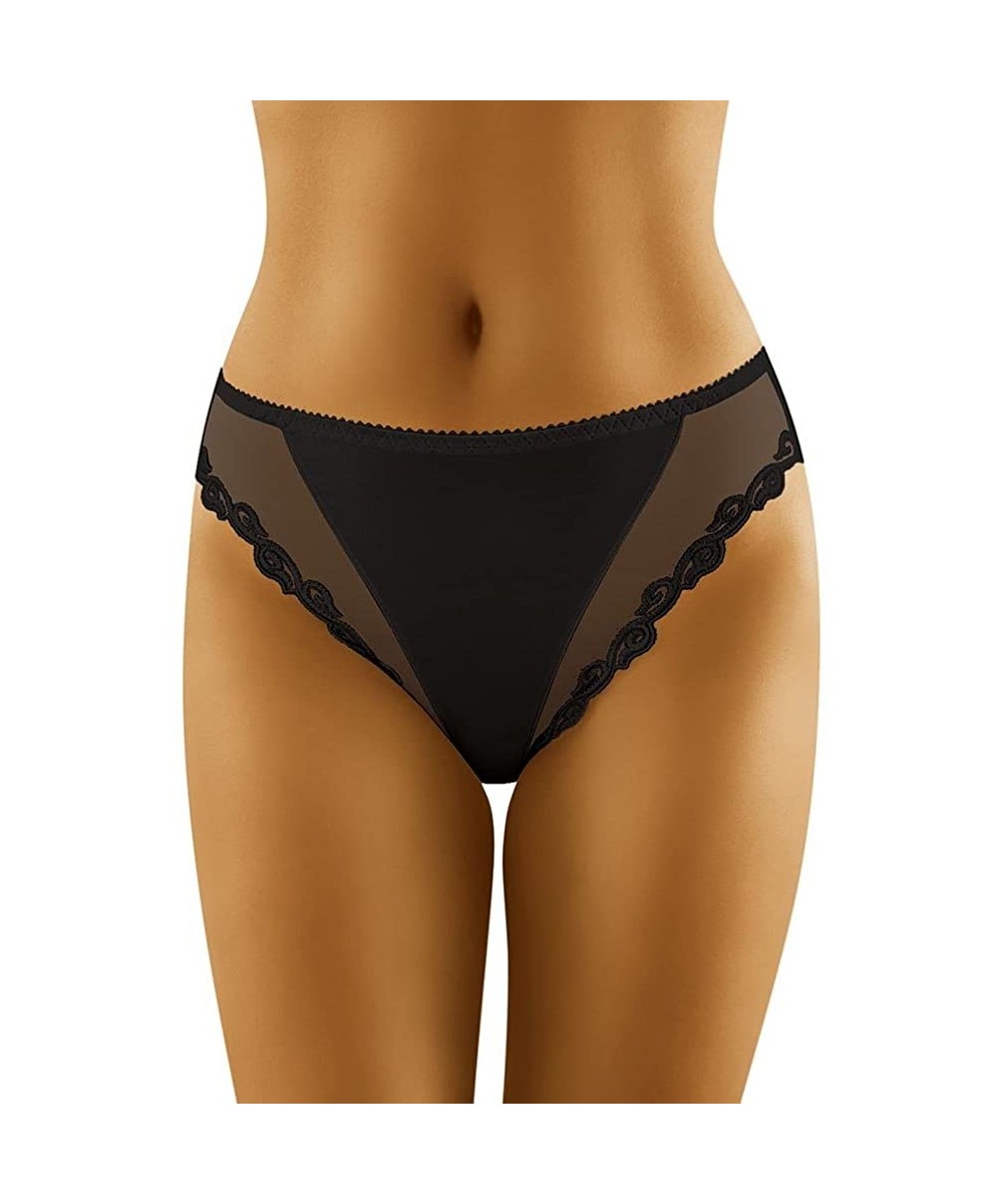 Panties Women's Maxi-Briefs Poly II - Black - CG11PB60IS9