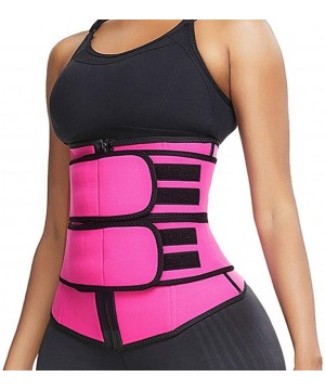 Shapewear Waist Trimmer Belt for Women-Slimming Body Shaper Sports Girdles Workout Abdomen Belt - 1-hot Pink - C71906OAAGI