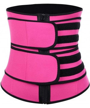 Shapewear Waist Trimmer Belt for Women-Slimming Body Shaper Sports Girdles Workout Abdomen Belt - 1-hot Pink - C71906OAAGI