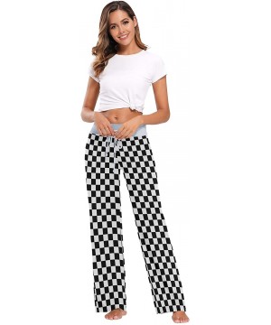 Bottoms Women's Loose Casual Comfy Pajama Pants Drawstring Palazzo Wide Leg Lounge Pants - Color24 - C1197EKRYOY