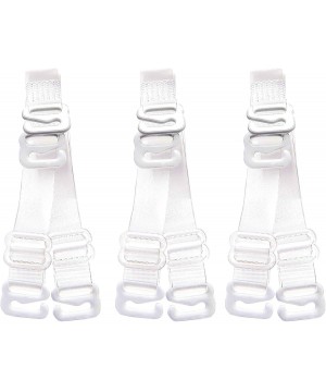 Accessories 3Pairs Invisible Soft Clear Replacement Bra Shoulder Straps - White - 12mm Width - CF18QHYMI6N