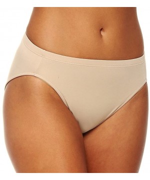 Panties Women's Silk Magic Microfiber Hi-Cut Brief Panty 8833 - Classic Beige - CS1117V2QVT