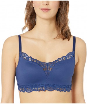 Bras Women's Lace Desire Tailored Convertible Wireless Bra - In the Navy - C218NXK4CI4