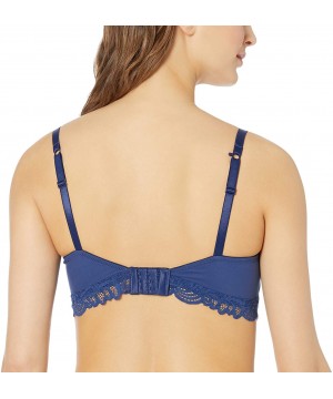 Bras Women's Lace Desire Tailored Convertible Wireless Bra - In the Navy - C218NXK4CI4