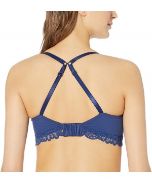 Bras Women's Lace Desire Tailored Convertible Wireless Bra - In the Navy - C218NXK4CI4