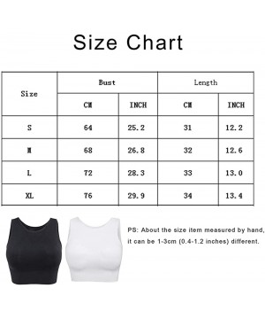 Bras Women's Longline Sport Bra Top High Impact Mesh Openwork Workout Running Crop Tops Yoga Bras - White-high Neck - C8194MS...