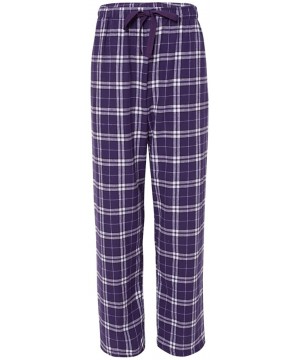 Sets 100% Woven Cotton Soft & Cozy Flannel Pants & Care Guide Adult - Purple/White - CR1997LYLDX