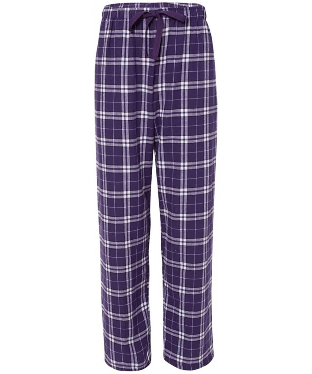 Sets 100% Woven Cotton Soft & Cozy Flannel Pants & Care Guide Adult - Purple/White - CR1997LYLDX