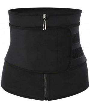 Shapewear Waist Trimmer Belt for Women-Slimming Body Shaper Sports Girdles Workout Abdomen Belt - Black - CF197863MS2