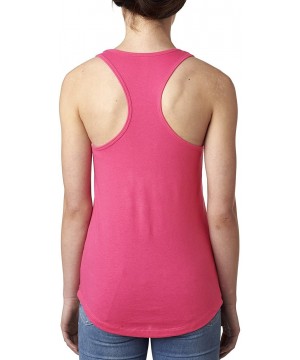 Camisoles & Tanks Made in The 80s Womens Racerback Tank Top - Hot Pink - CF1885AKSCD