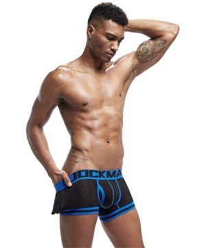 Boxer Briefs 2019 Fashion Men Underwear Boxers Mesh Men Panties Male Underpants Men Boxer Short - Black - CZ18R5WXH08