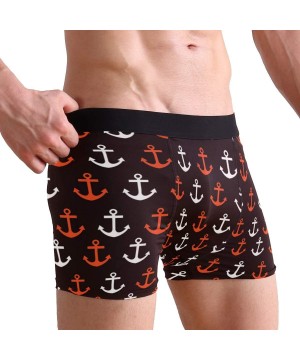 Boxer Briefs Mens Boxer Briefs Underwear Breathable Pouch Soft Underwear - Anchor - CN18ARIW9Y2