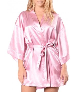 Accessories Loose Short Nightgown Bathrobe Plus Size Soft Spandex Nightdress for Women Silk Lace Robe Satin Sleepwear Pajamas...