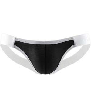 G-Strings & Thongs Low Rise Men Thongs G Strings Sexy Underwear Bulge Pouch BacklJocks Erotic Panties Mankini - Black - CD193...