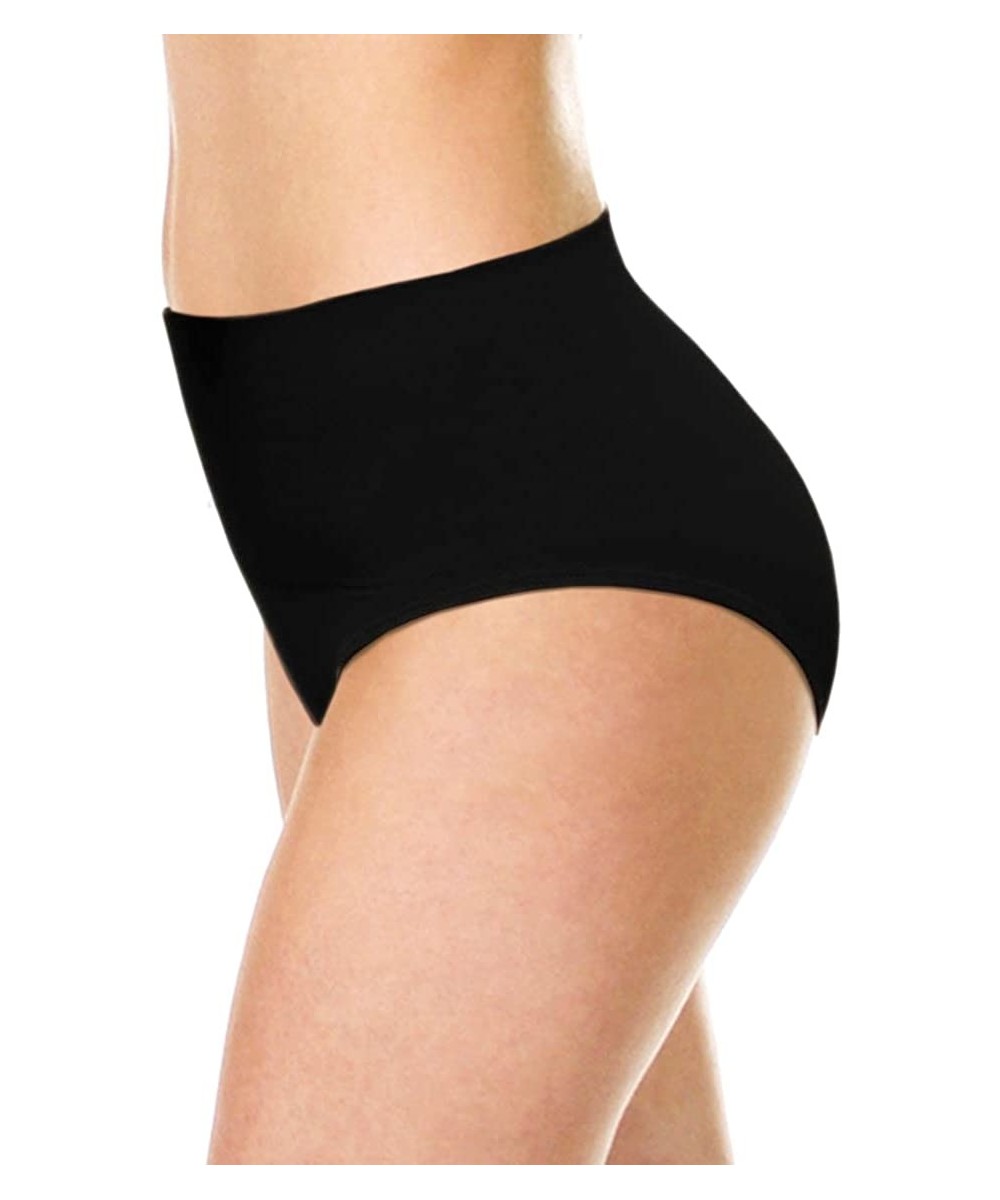 Shapewear Loba Women's Tummy Flattener Panties Shapewear - Black - C311CXV10PP