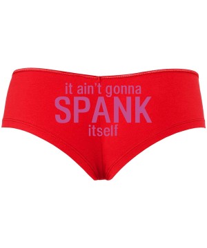 Panties It Ain't Gonna Spank Itself Boy Short Panties - It Aint Gonna Spank Boyshort Underwear - Raspberry - CD18SO0OIC2