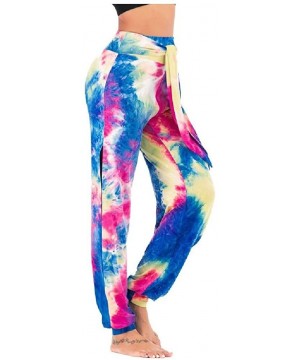 Bottoms Women's Lounge Tie Dye Strappy Long Pants Palazzo Lounge Pant - As2 - CU19C7CAT7A