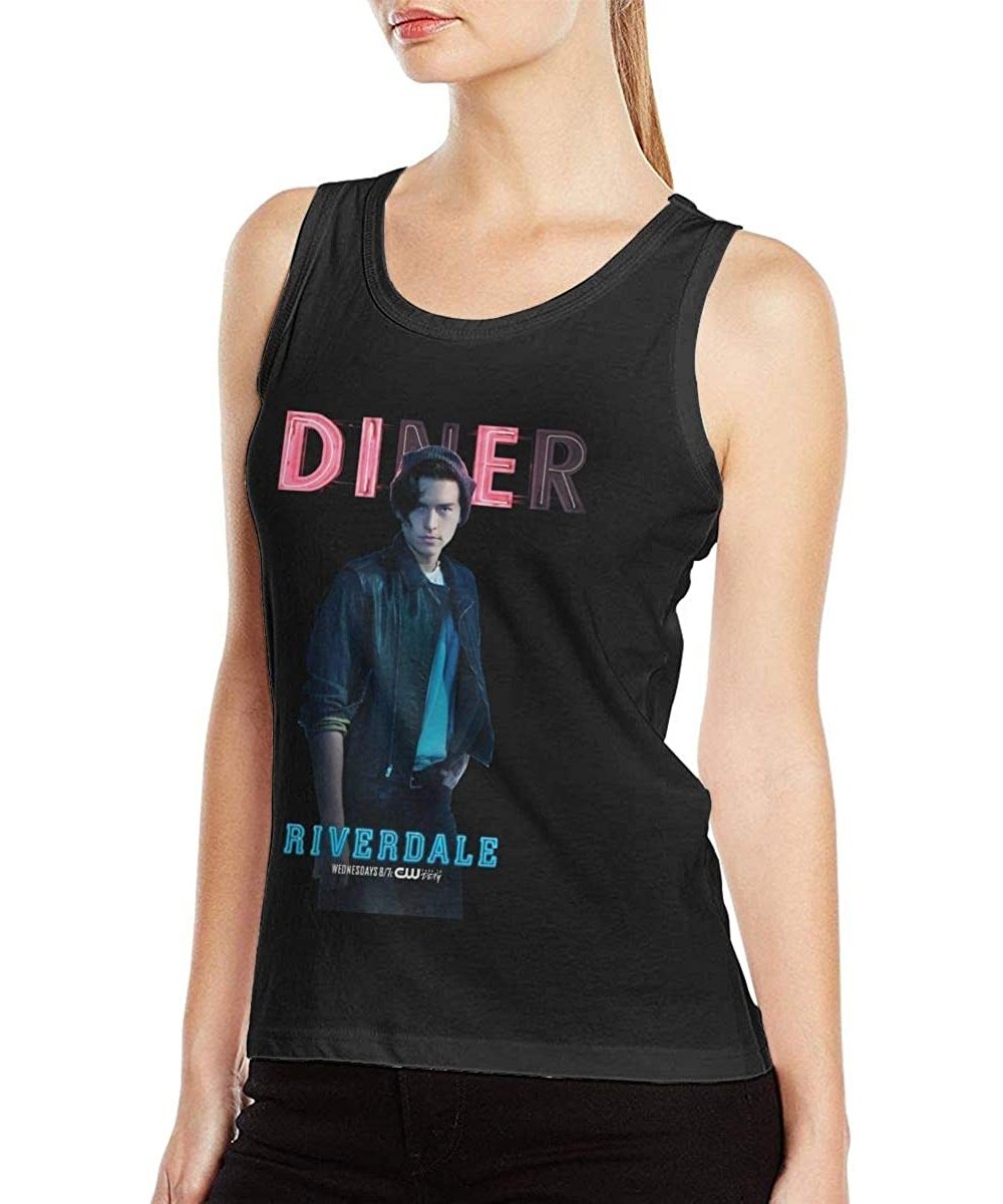 Camisoles & Tanks Womans Sexy Tank Personalized Vest T Shirt-Riverdale Jughead Jones - Black - CA198XW89CC