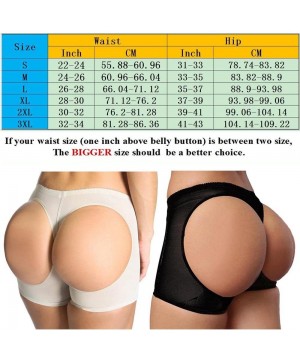 Shapewear Womens Seamless Butt Lifter Padded Lace Panties Enhancer Underwear - Hole Black - CE184YZX048