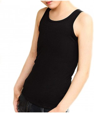 Bustiers & Corsets Trans Lesbian Tomboy Cotton Tank Top Vest Plus Size Chest Binder Stronger Bandage - Black - CH198RGIRNR