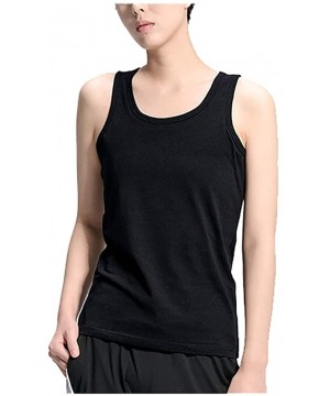 Bustiers & Corsets Trans Lesbian Tomboy Cotton Tank Top Vest Plus Size Chest Binder Stronger Bandage - Black - CH198RGIRNR