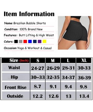 Bras Women Workout Gym Shorts Ruched Booty Yoga Pants High Waist Butt Lifting Sports Leggings - 2 Black Texture - CP18ZRL85X6