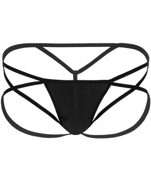 G-Strings & Thongs Men's Hollow Out Backless Jockstraps Thongs Strappy G-String Briefs Underwear - CN18E697UHE