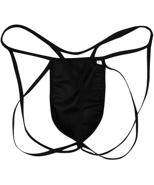 G-Strings & Thongs Men's Hollow Out Backless Jockstraps Thongs Strappy G-String Briefs Underwear - CN18E697UHE