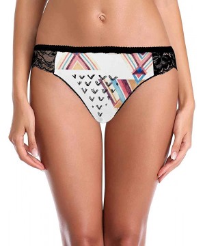 Thermal Underwear Women's Stretch Underwear Soft Low Rise Briefs Underpants Watercolor Geometric - Multi 1 - C519E7HHIOT