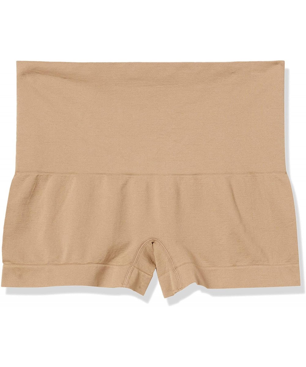 Shapewear Women's Seamless Hi Waist Boy Short - Nude - C11296SLA2T