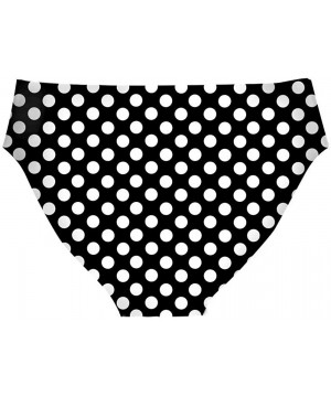 Panties Women's Breathable Hipster Underwear Brief Cool Strech Comfortable Bikini Panty - Polka Dot Black - CK18SO8LEOI