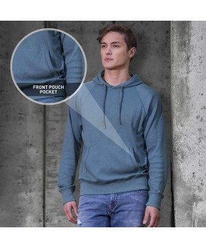 Thermal Underwear Thermal Shirts for Men Long Sleeve Hooded T Shirt-Mens Thermal Long Sleeve Shirt - Charcoal - CN19D55G0SK