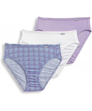 Panties Women's Underwear Supersoft French Cut - 3 Pack - Crochet Tile/Soft Lilac/White - CZ18O98IAAE