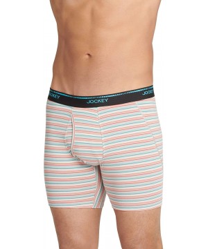 Briefs Men's Underwear MaxStretchT Midway Brief - 3 Pack - Sailors Blue/ Turquoise/ Jazzy Stripe - CP195M0GOA8