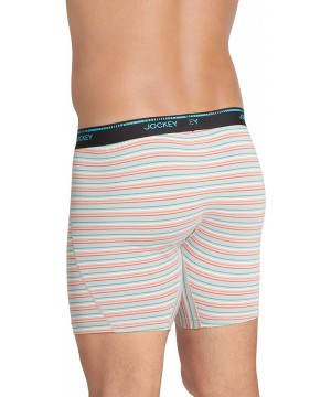 Briefs Men's Underwear MaxStretchT Midway Brief - 3 Pack - Sailors Blue/ Turquoise/ Jazzy Stripe - CP195M0GOA8