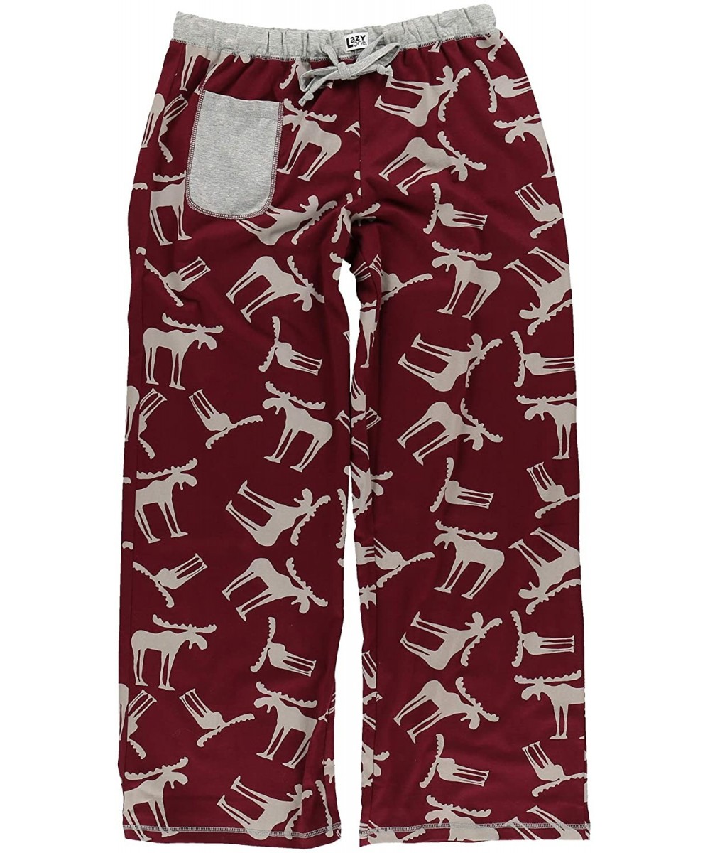 Tops Fitted Pajamas for Women- Cute Pajama Pants and Top Set- Separates - Funky Moose Pajama Pants - CX12INADBM3