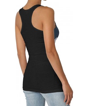 Camisoles & Tanks Kane Brown Women's Fitness Premium Seamless Classic Tank Top Black - Black - C419CSK4WGW