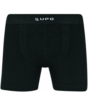 Boxer Briefs Men's Micro Modal Seamless Boxer Brief Underwear - Black - CY11C5P1YPP