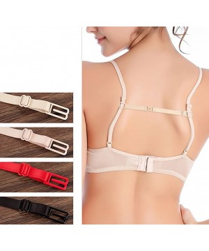 Accessories 3pcs Bra Strap Clips Holder Invisible Non-slip Elastic Clip for Bras - Black - CT1855DNGDW