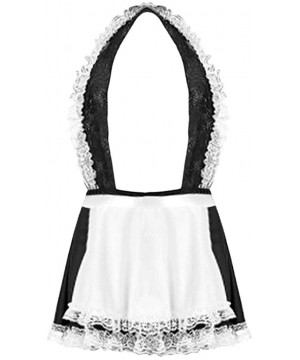 Bustiers & Corsets Womens Sexy Maid Outfit Cosplay Lace Lingerie - White - CD18Z20GE9C