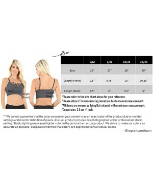 Bras Women's Sexy Cross Strappy Wirefree Sports Bra Bralette with Removable Pads - Navy - C918OGDSTZD