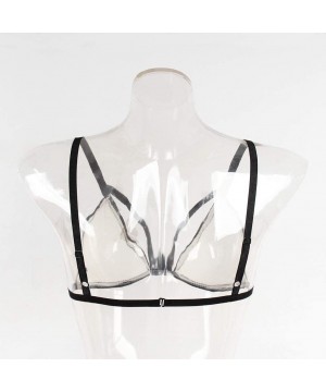 Accessories Sexy Women Elastic Cage Bra Lace Camisole Tank Tops Bra Bustier Bandage Teddy Corset S-XL - White - CS195AWAQUW